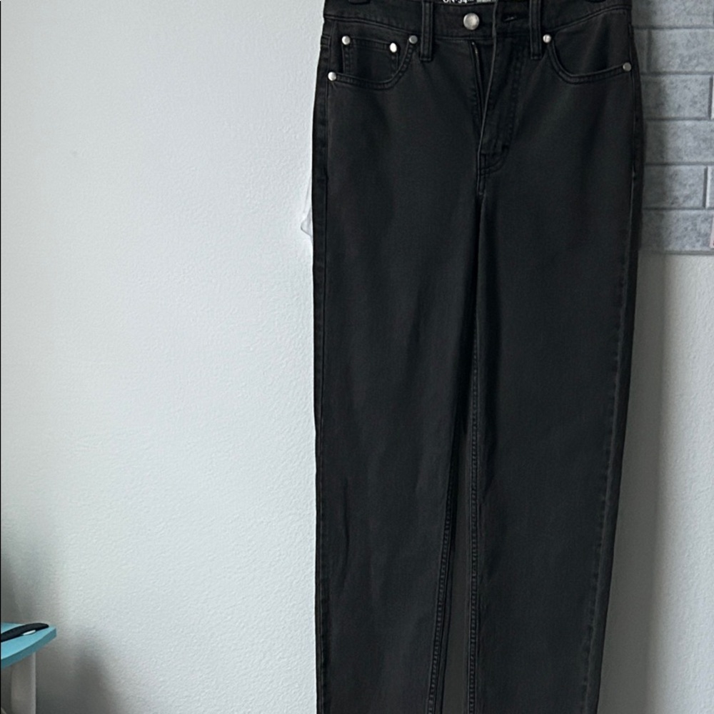 Women's Black Straight Leg Jeans